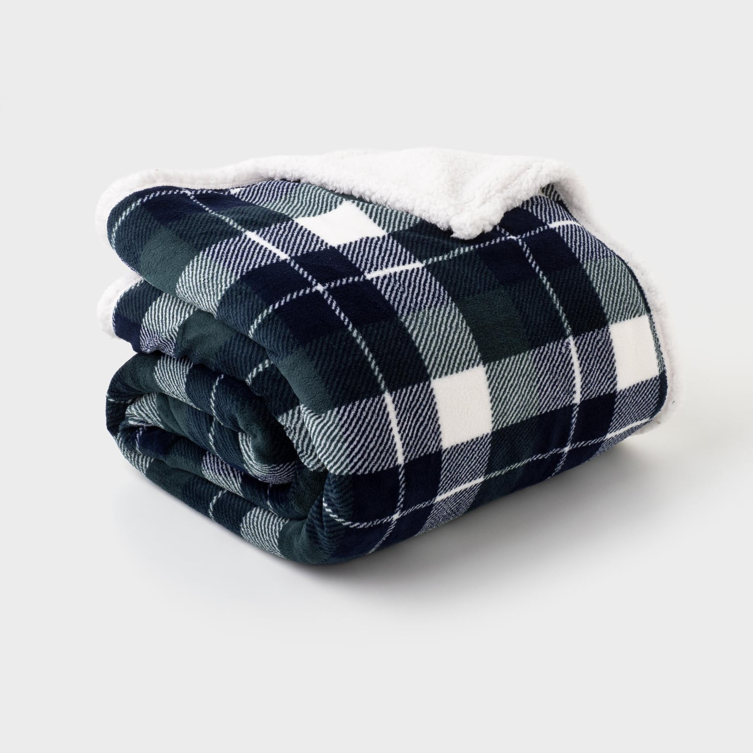 Manta Poliéster TEX HOME Franela Sherpa Verde