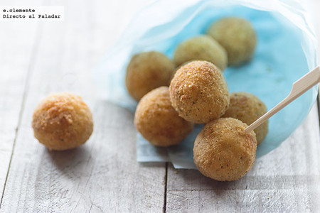 Croquetas de arroz y queso pecorino. Receta