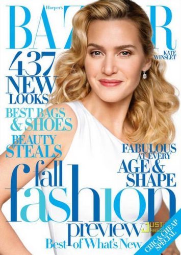 Kate Winslet, increíble en la portada de Harper’s Bazaar de Agosto de 2009