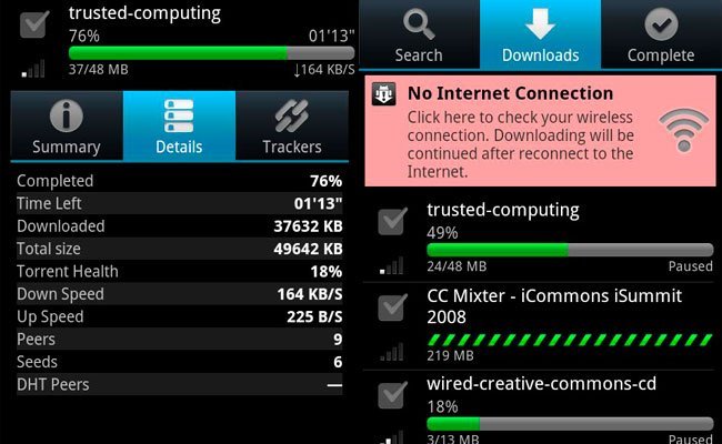 Cinco clientes de BitTorrent para Android