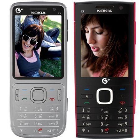 Nokia X5, y un remozado Nokia C5, anunciados oficialmente, aunque sólo para China