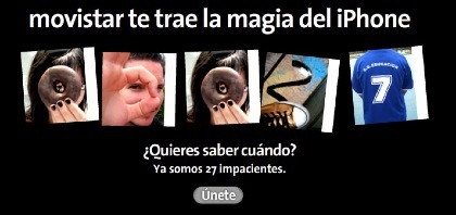 iPhone en la web oficial de Movistar