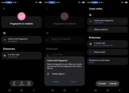 Configurar huellas con Good Lock