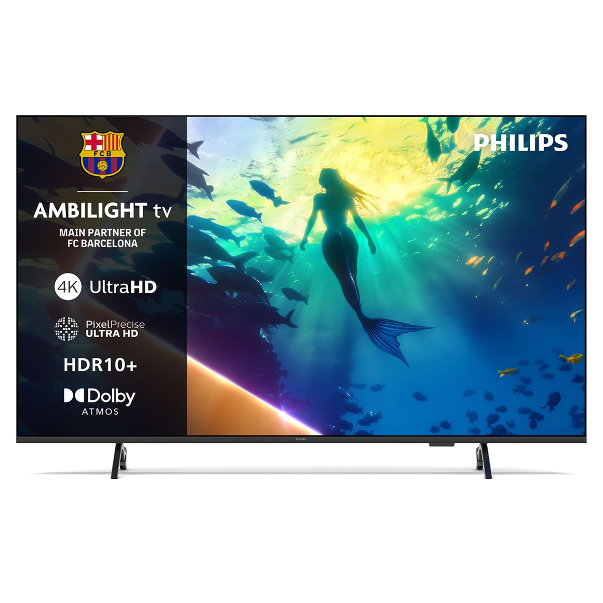 TV LED 139 cm (55") Philips Ambilight 55PUS8010/12 UHD 4K, Dolby Atmos, Titan OS, Smart TV