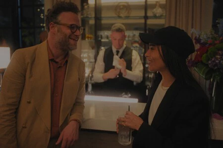Seth Rogen Y Zoe Kravitz En The Studio