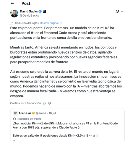 Davidsacks Tuit
