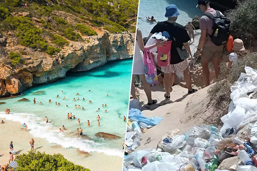 Los influencers y la IA convierten a “la playa más bonita de Mallorca” en un vertedero: 4000 visitantes diarios en 40 metros