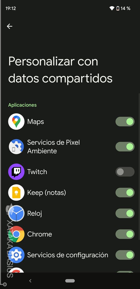 Personalizar Con Datos Compartidos