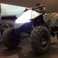 El Tesla Cyberquad es en realidad un quad de Yamaha, pero en clave eléctrica y estilo Blade Runner