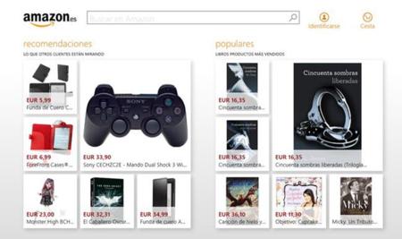 Amazon disponible como aplicación oficial para Windows 8