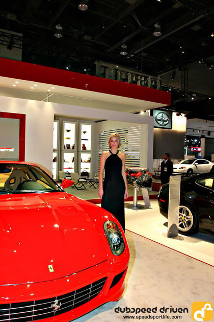 Stand de Ferrari en Detroit