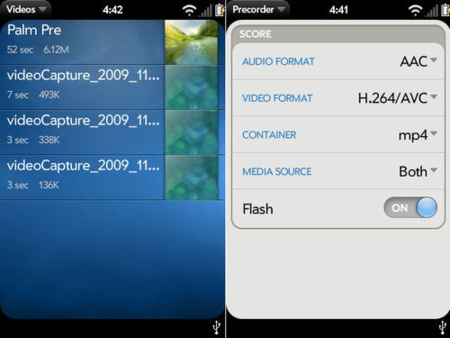 Grabación de vídeo no 'oficial' para la Palm Pre