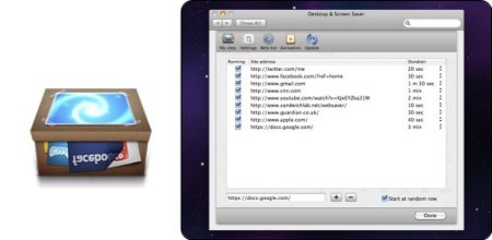 Websaver, un salvapantallas para Mac OS X con conexión a la web