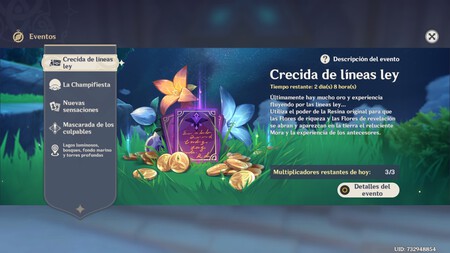 Genshin Eventos Resina