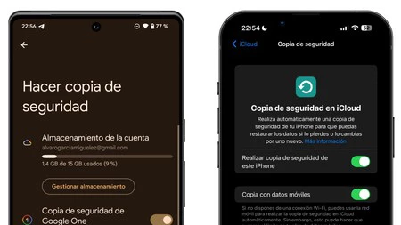 Copias Android Ios