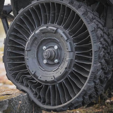 Ingenieros de Michelin han creado la rueda indestructible: el neumático sin aire diseñado para sobrevivir a explosiones