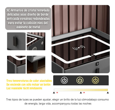 Buro Con Carga Inalambrica