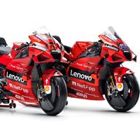 El rojo se abre paso en la nueva Ducati Desmosedici GP21, la primera moto presentada de MotoGP 2021