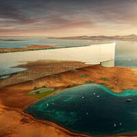 Príncipe saudita vai construir arranha-céu espelhado de 500 metros de altura e 170 km de extensão no meio do deserto para abrigar 9 milhões de pessoas 