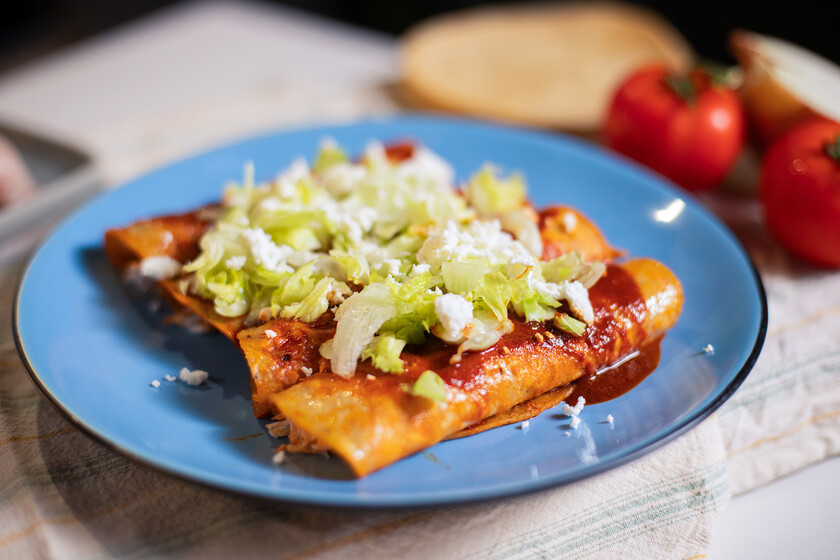 Enchiladas Rojas Pollo