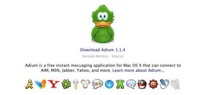 Adium 1.1.4 a la espera de que te actualices