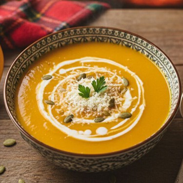 Crema de calabaza con queso y jengibre: la receta ideal para degustar en Navidad