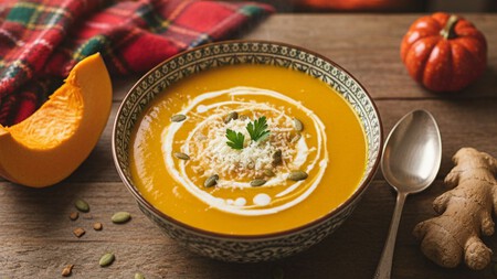 Crema de calabaza con queso y jengibre: la receta ideal para degustar en Navidad