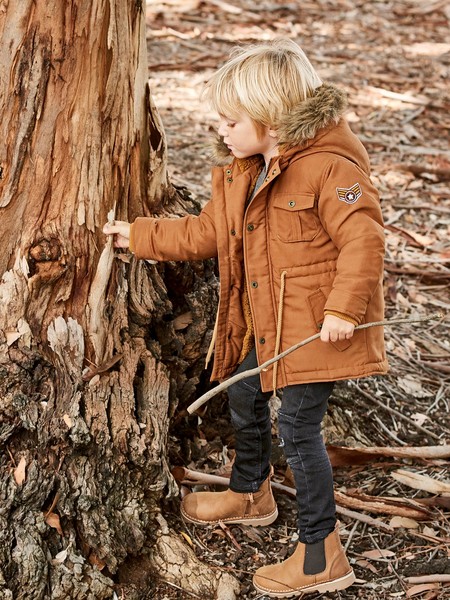 Black Friday Vertbaudet Parka Nino Con Forro De Felpa