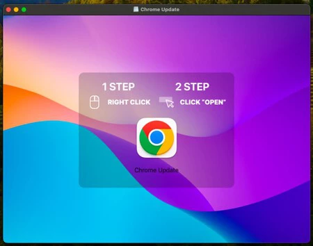 Google Chromeになりすましたアプリケーション
