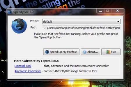 SpeedyFox mejora el rendimiento de Firefox
