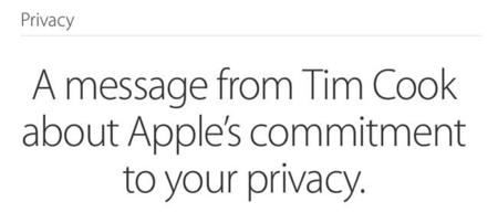 Privacidad. Carta de Tim Cook a todos los usuarios
