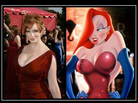 Separados al nacer: Christina Hendricks Vs. Jessica Rabbit