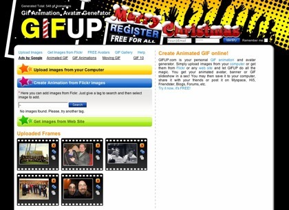 GifUp, creando animaciones gif de una forma sencilla.