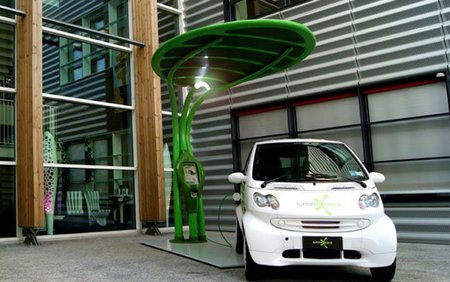 Un punto de recarga con mucho estilo