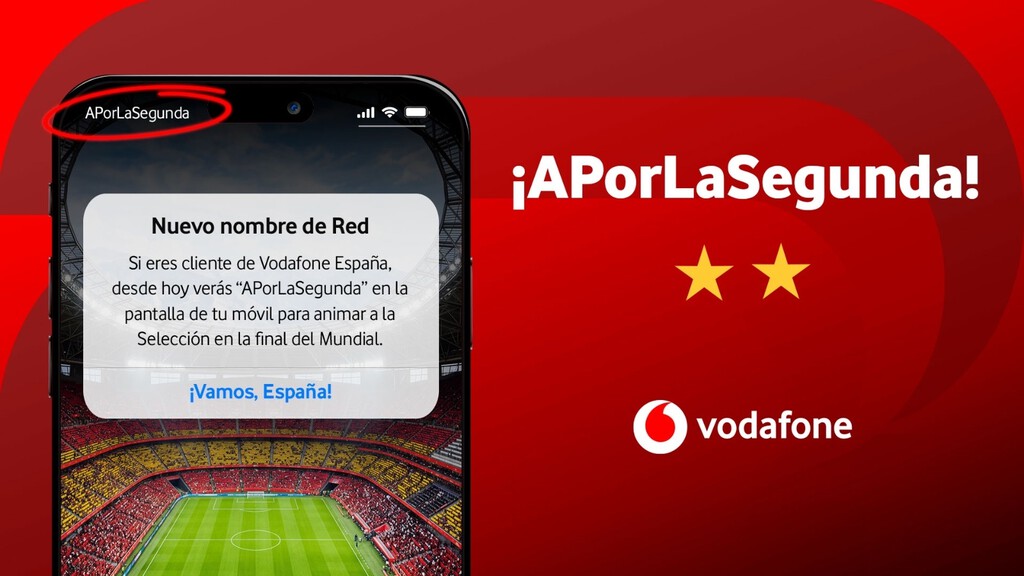 Vodafone se suma a Movistar y Orange para apoyar a la Selección: si eres cliente, mira la pantalla de tu móvil