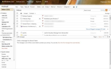 Un vistazo a las nuevas funciones de Hotmail: categorías, acciones rápidas y más
