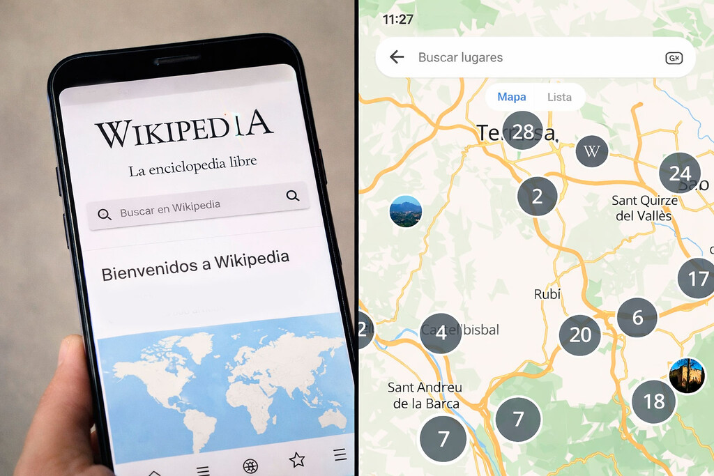 La app de Wikipedia tiene un mapa que te muestra los lugares históricos que tienes cerca