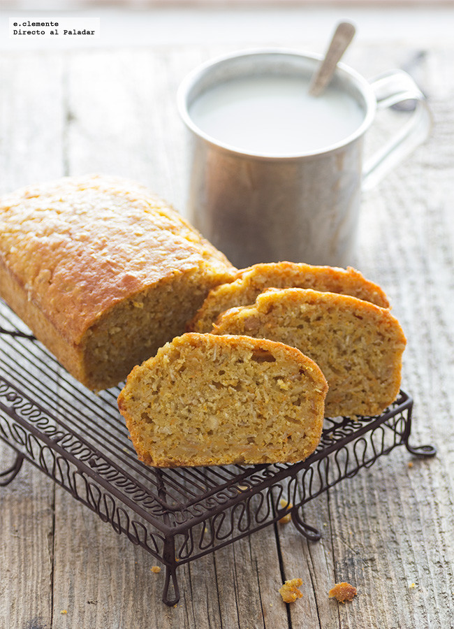 Cake de copos de avena y zanahoria