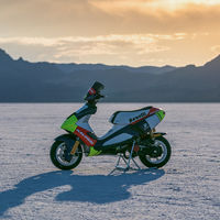 Malossi se carga dos récords de velocidad en Bonneville, ¡con una scooter de 50 cc!