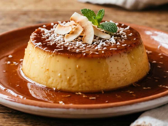 Cómo hacer un flan de coco con 1 lata de leche condensada: sin horno y queda listo en menos de 1 hora