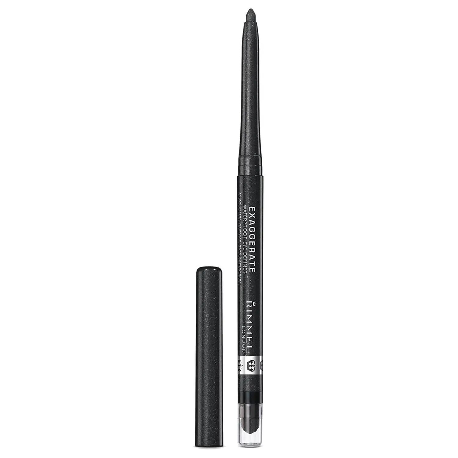 Lápiz delineador de ojos Exaggerate Auto Eye Definers de Rimmel - Starlit Black