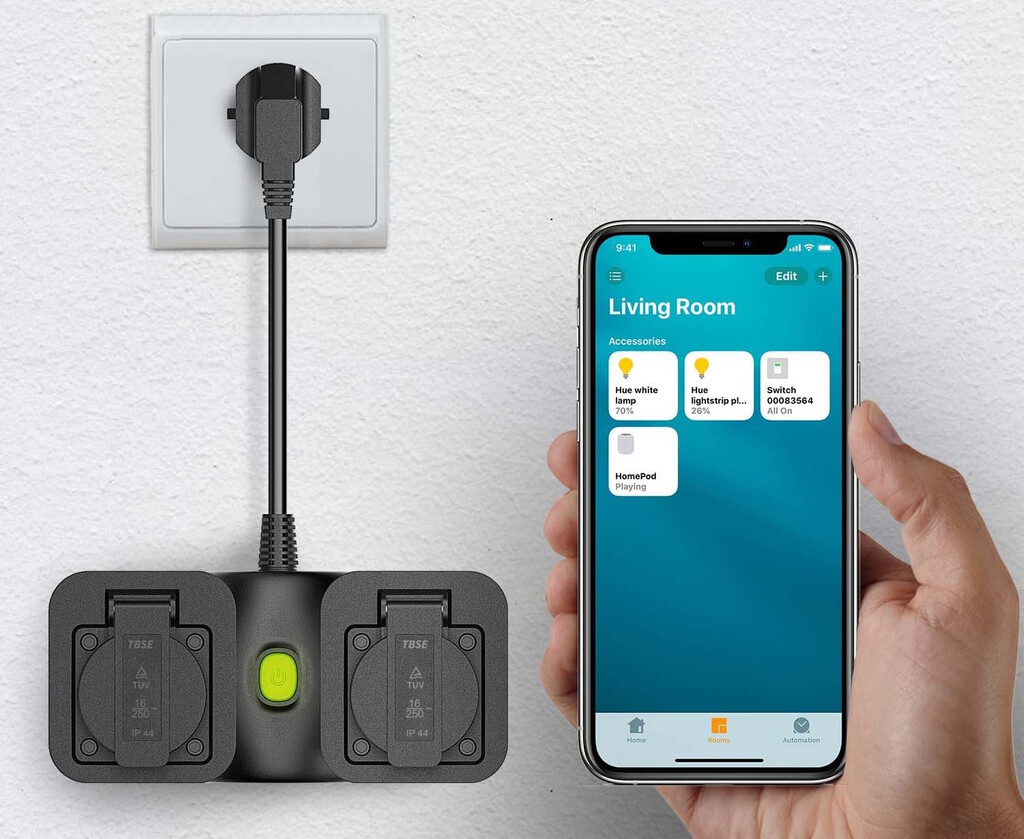 Este enchufe para el jardín funciona con Alexa, Siri y Google, es resistente al agua y ahora está en oferta con cupón