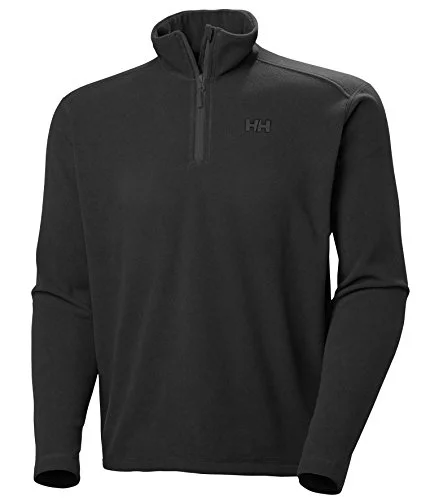 Helly Hansen Hombres Daybreaker 1/2 Cremallera Fleece, Negro 2.0, S