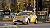 El Nissan Leaf empieza a currar como taxi en Nueva York