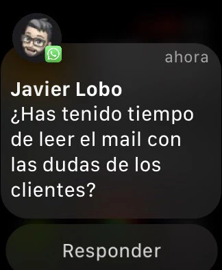 notificaciones de whatsapp apple watch