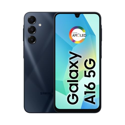 Celular Samsung Galaxy A16 5G, 128GB + 4GB RAM, Câmera de até 50MP, Tela 6.7", NFC, IP54, Bateria 5000 mAh - Azul Escuro