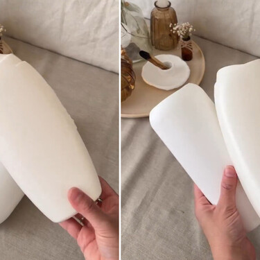 No lo sabía, pero con una botella de detergente y un calcetín viejo puedes hacer tú mismo estos elegantes recipientes para el hogar 