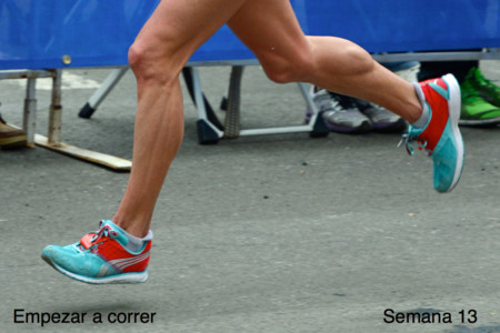 Entrenamiento para empezar a correr: semana 13