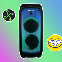 Esta enorme bocina Daewoo está rematada en su tienda oficial de Mercado Libre a mitad de precio