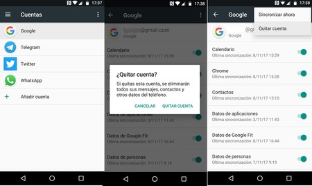 Eliminar Cuenta Google Error Play